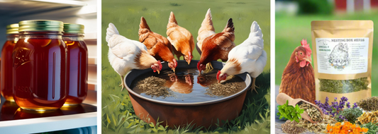 How to Make Herbal Tea for Chickens Using Nesting Box Herbs