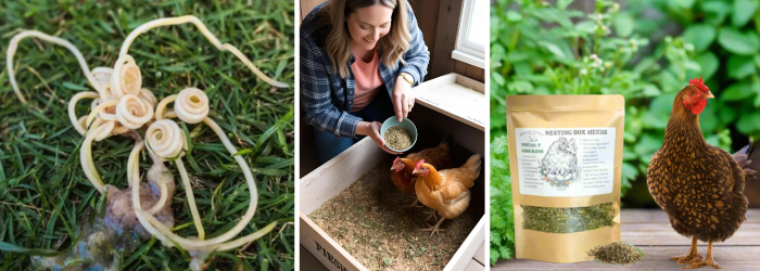 Best herbs to prevent worms in backyard chickens
